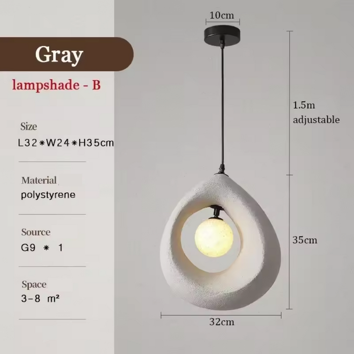 Skanto | Japansk Wabi Sabi Pendellampe med Minimalistisk Design