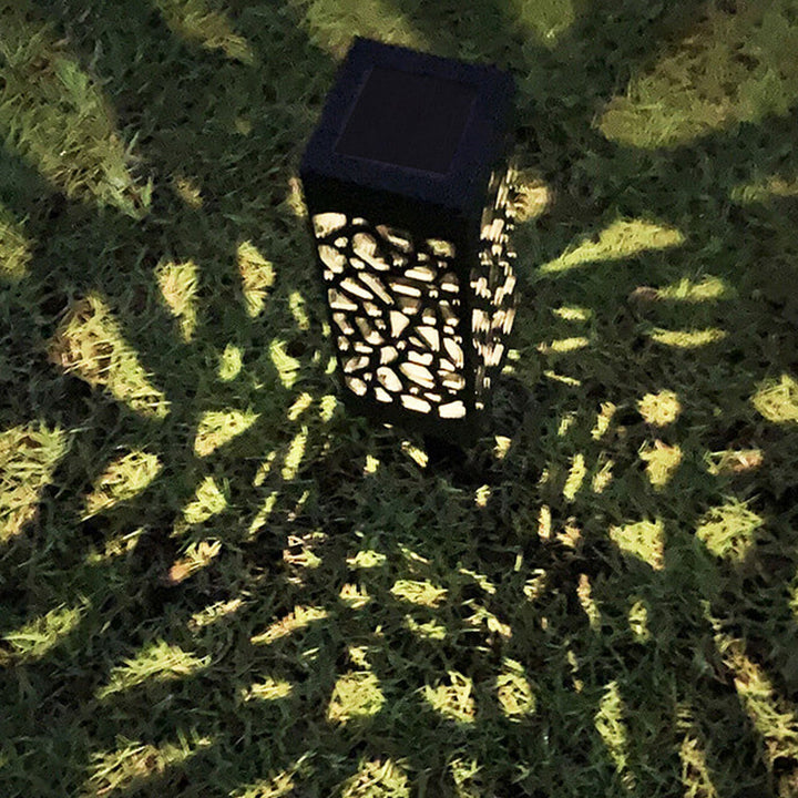 Kreativ Hullete Square Column LED Utendørs Gress Innsett Landskapslys | Skanto