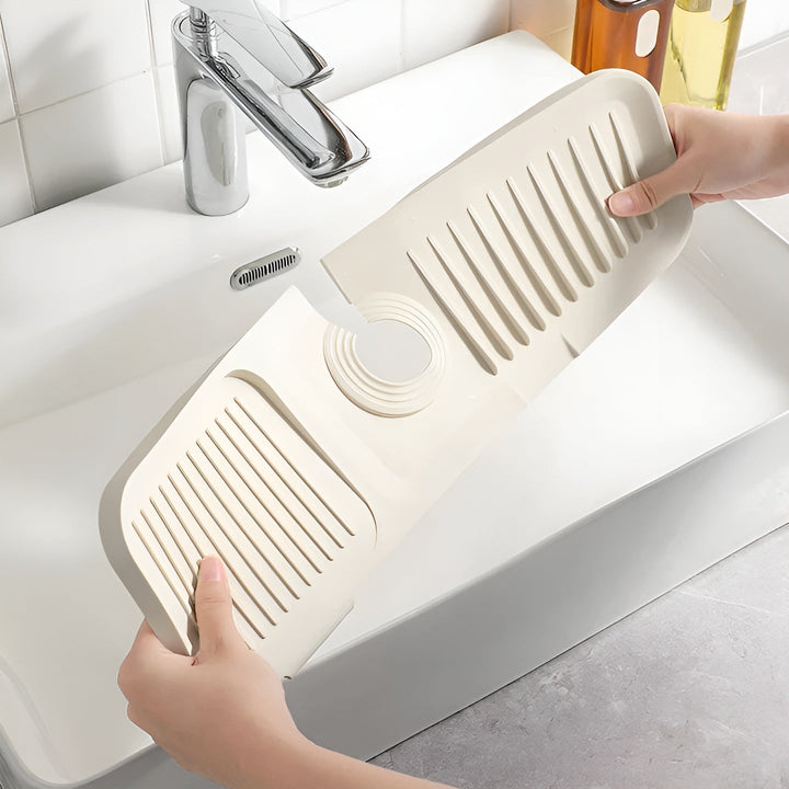 Silicone sprutebeskyttelse for kran – Praktisk dryppmatte | Ideell for kjøkken og bad | Skanto