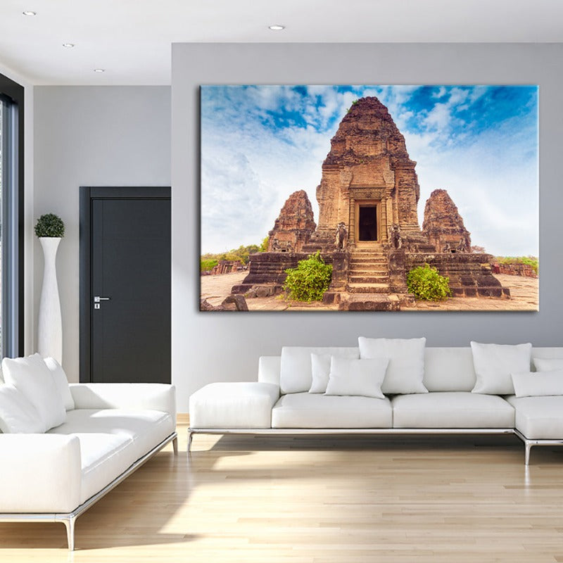Ancient Temple - Canvas Wall Art Painting | Skanto