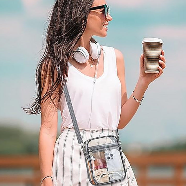 Skanto | PVC Gjennomsiktig Crossbody Bag