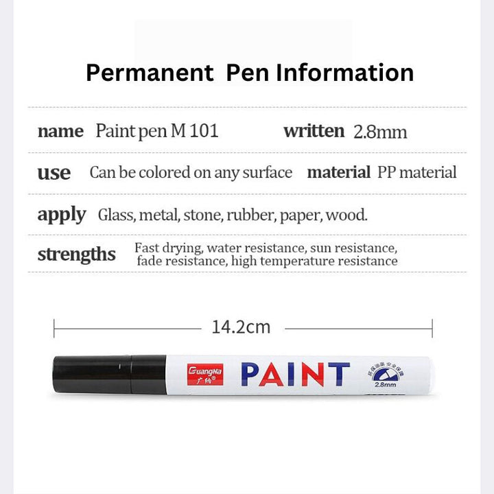 Vanntett Permanent Dekk Maling Penn Skanto
