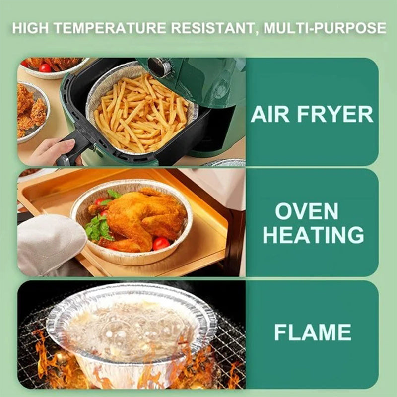 Skanto | Gjenbrukbare aluminiumsfolie air fryer-linere