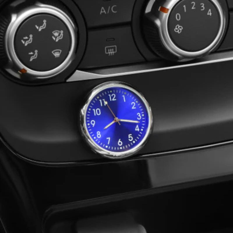 AutoTime Mini Analog Klokke – Selvklebende og Stilleggende Design for Bilinteriør Skanto