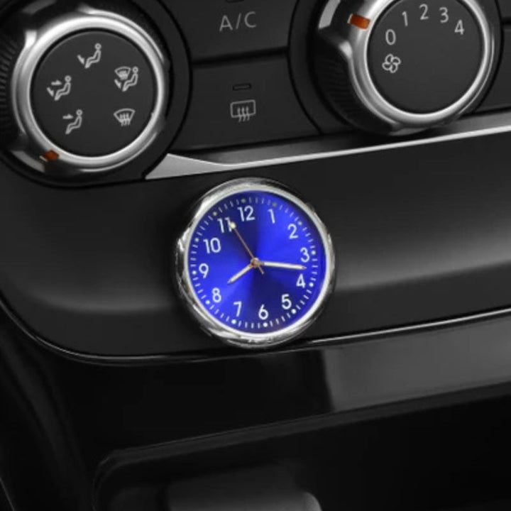 AutoTime Mini Analog Klokke – Selvklebende og Stilleggende Design for Bilinteriør Skanto