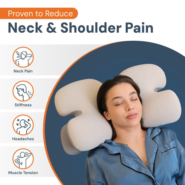 Skanto | Ergonomisk Cervical Pillow | Memory Foam, Nakkestøtte & Ideell for Rolig Søvn