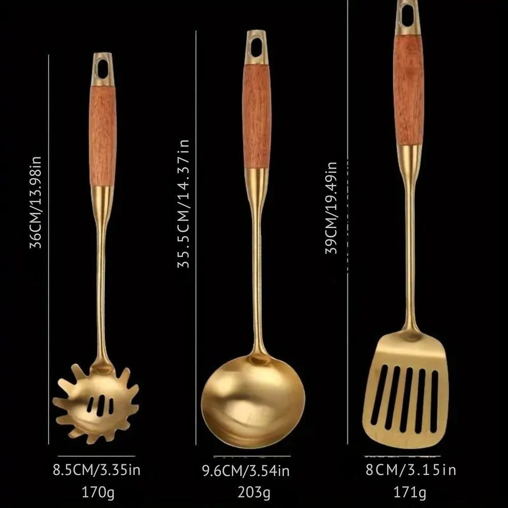 Chef's Choice Goldene Küchenutensilien | 6-teiliges Sett