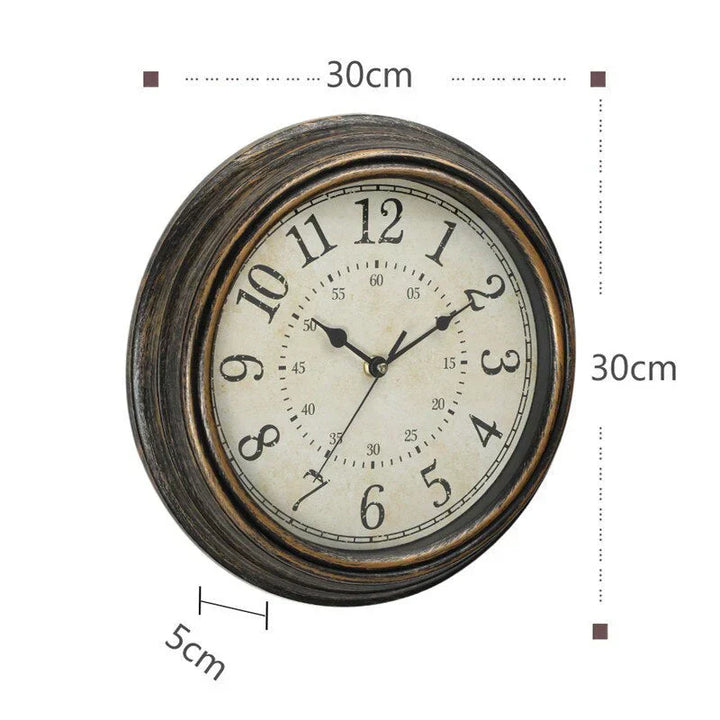 RusticCharm Vintage Veggklokke Skanto