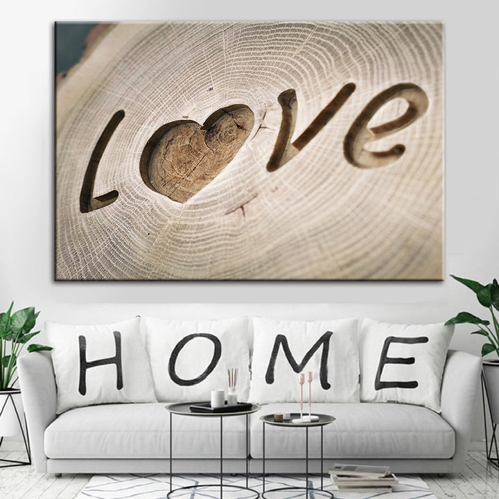 Love Forever - Lerret Veggkunst Maleri
