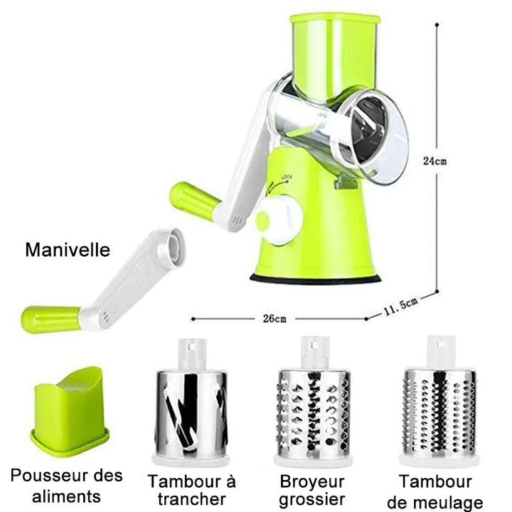 3-i-1 roterende ostekutter grønnsaks slicer | Skanto