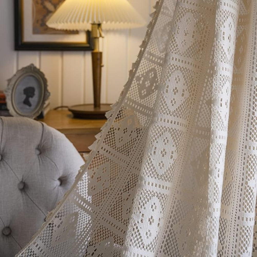 Skanto | Rhombus Rutet Diamantmønster Gardin