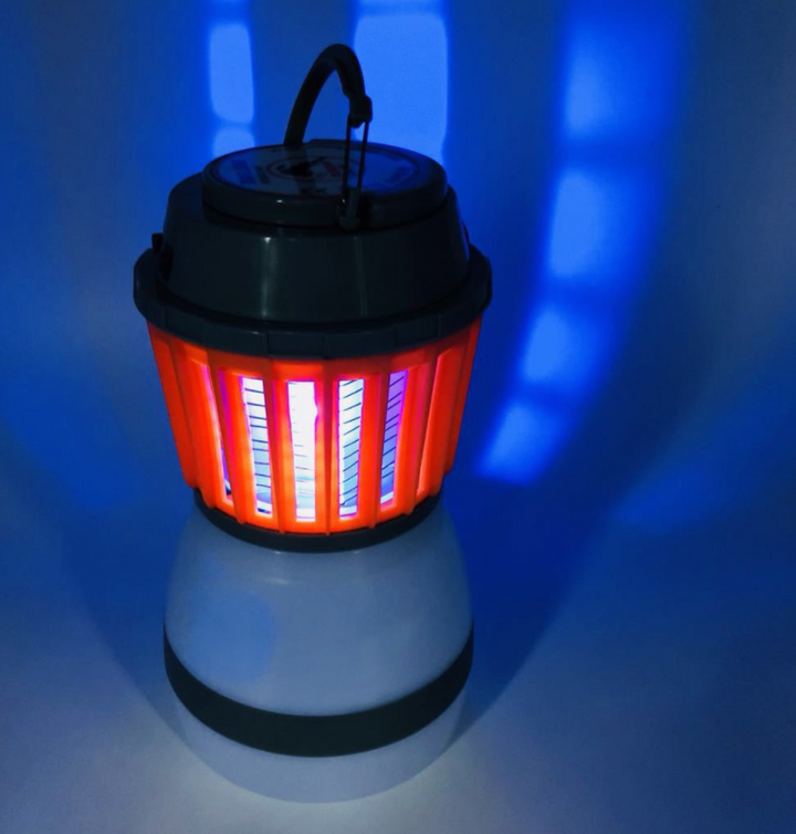 Skanto | Solenergi LED Mygglampe med Integrert Lantern – Effektiv Insektbeskyttelse og Belysning for Hage og Camping