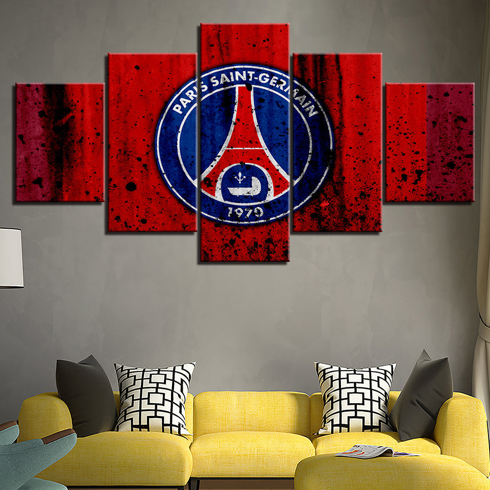 Paris Saint-Germain - Lærred Veggkunst Maleri