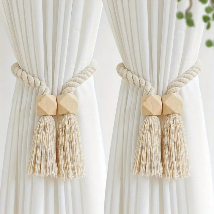 Skanto | Treperle Frynse Gardinholdere | 2Pcs Sett