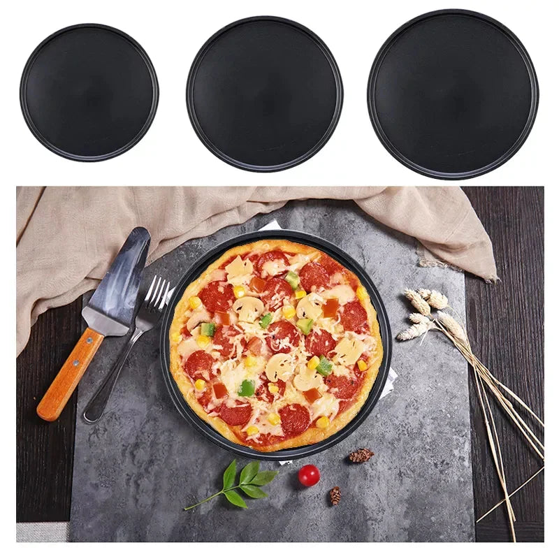 Sett av 3 Pizzapanner Non-Stick Skanto