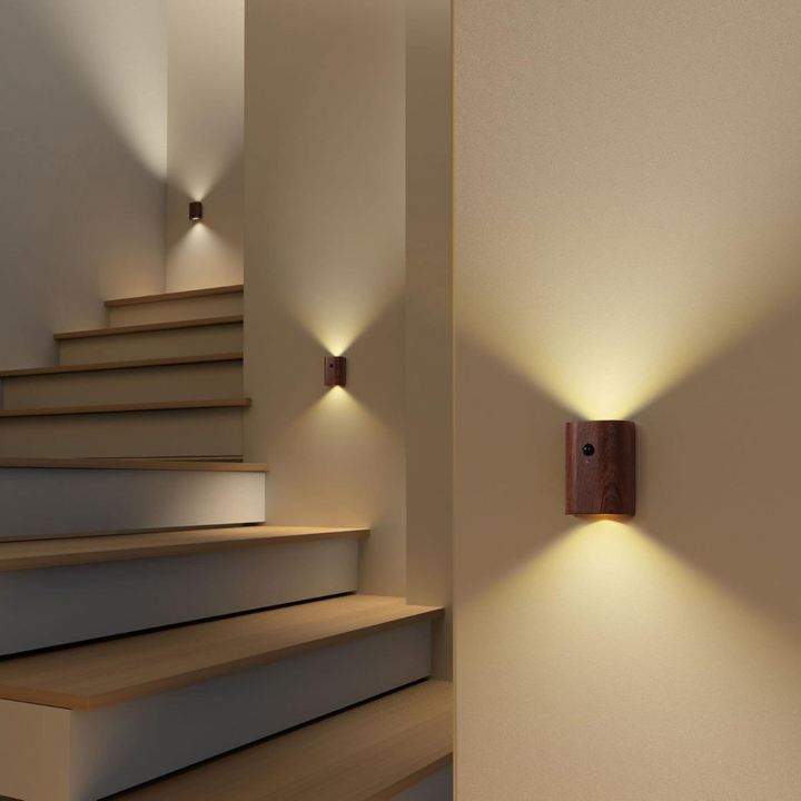 Skanto | Oppladbar LED Vegglampe med Bevegelsessensor – Varm Hvit