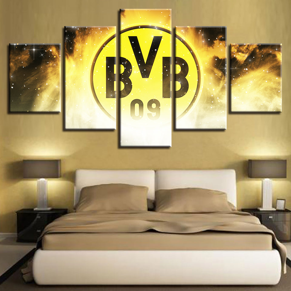 Borussia Dortmund 5 Stykker - Lærret Veggkunstmaleri | Skanto