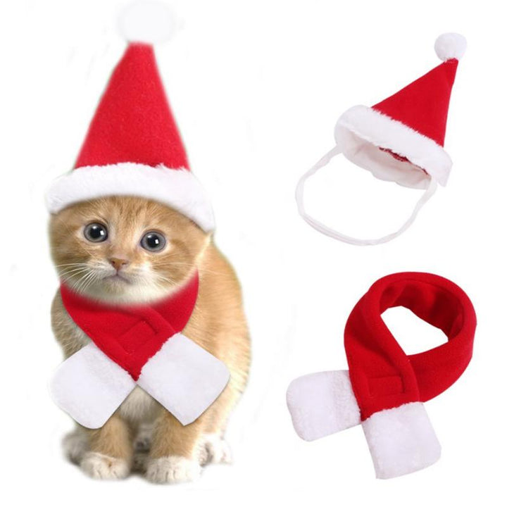 Juledekorasjon Santa-hatt med skjerf | Skanto