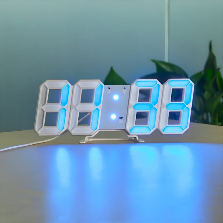 Skanto | LED klokke med digitalt design og tredimensjonal dybde