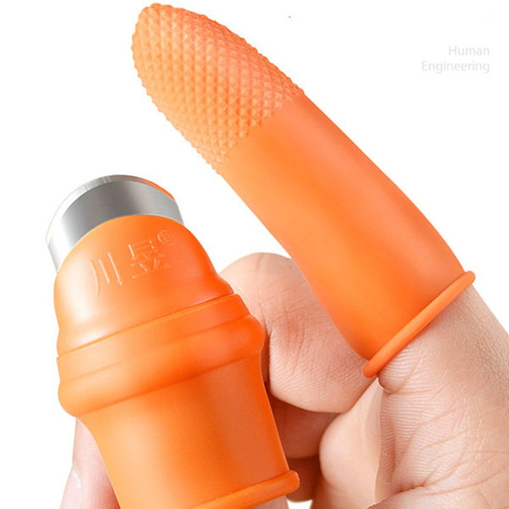 Skanto | Fingertupper Beskyttere med Kuttblad, for å Kutte Grønn Løk, Hvitløk, Ingefær & Mer