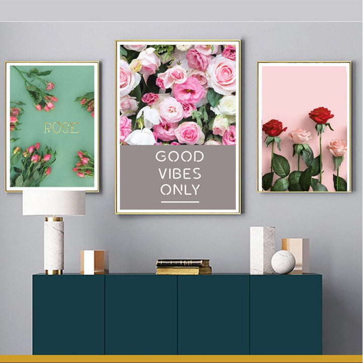 Moderne veggkunst med roser – bare gode vibber!
