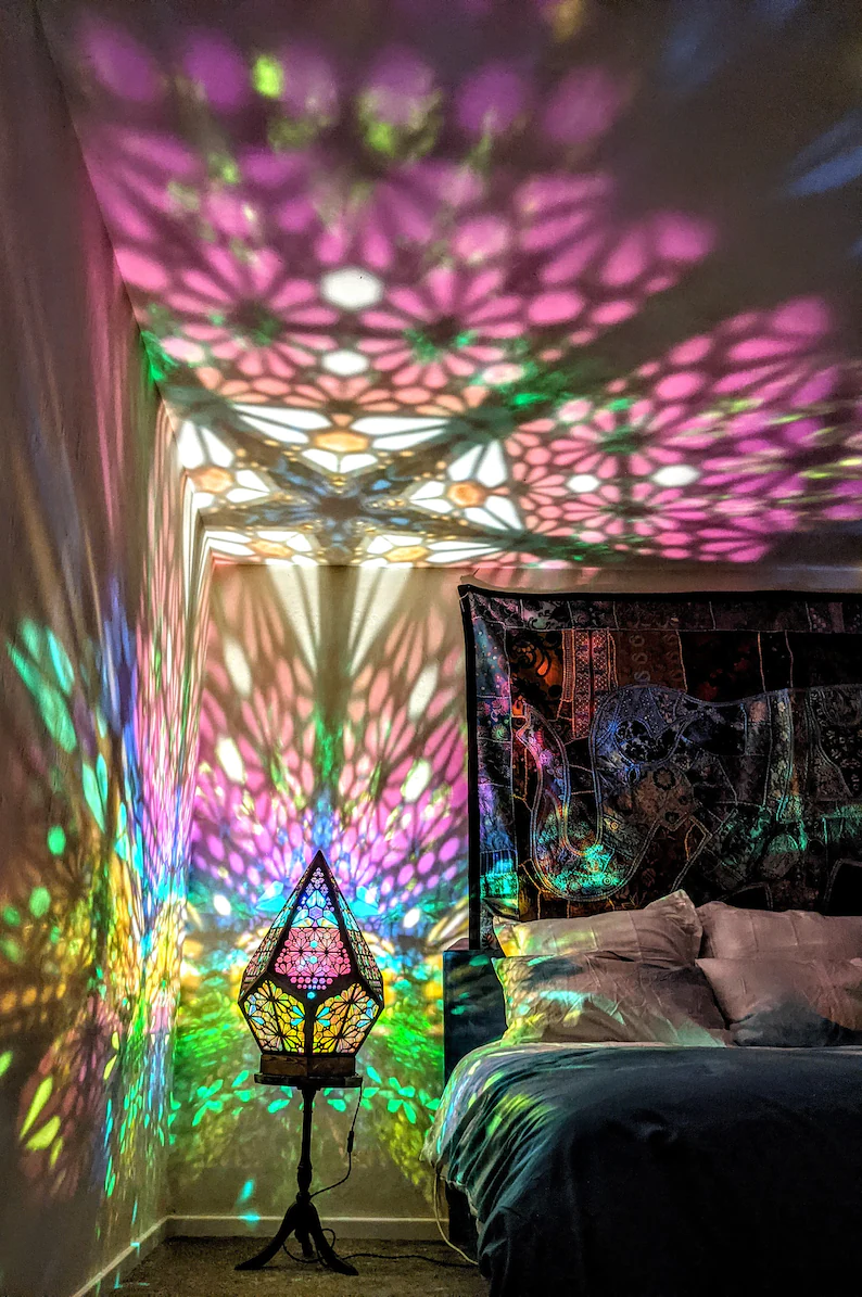 Skanto | Glassmosaikkstil LED Bordlampe - LumiAura