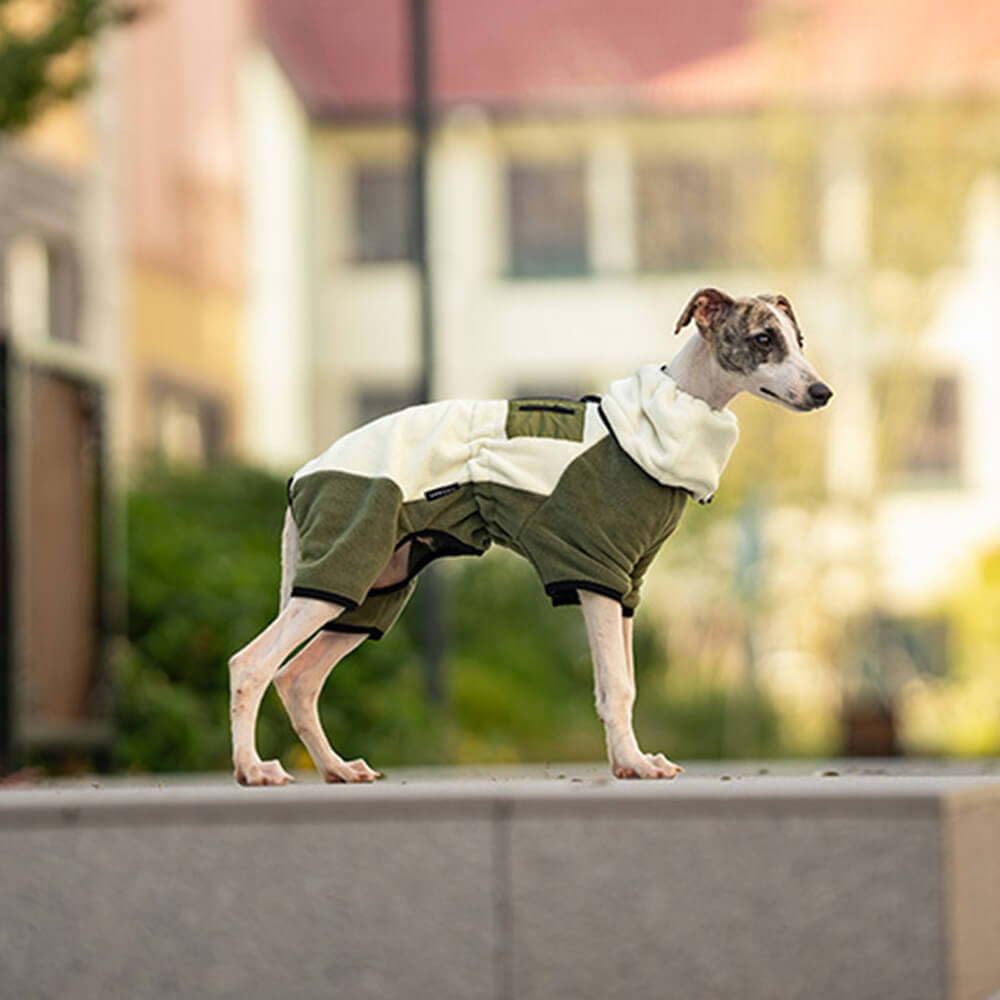 Skanto | Full Protection Polar Fleece Hundedress med Avtagbar Krage