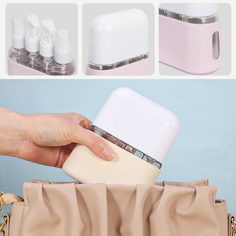 Shampoo Dispenser Bærbar Reisesett med Flaske | Skanto