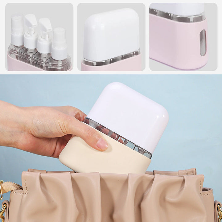 Shampoo Dispenser Bærbar Reisesett med Flaske | Skanto