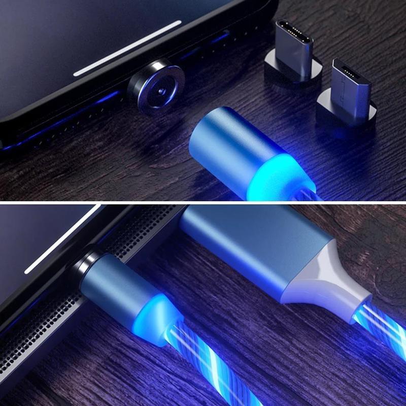 Magnetisk USB-ladekabel med LED | Skanto