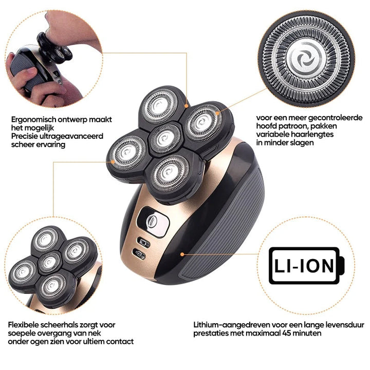 Skanto | Multifunksjonell 4D Elektrisk Barbermaskin