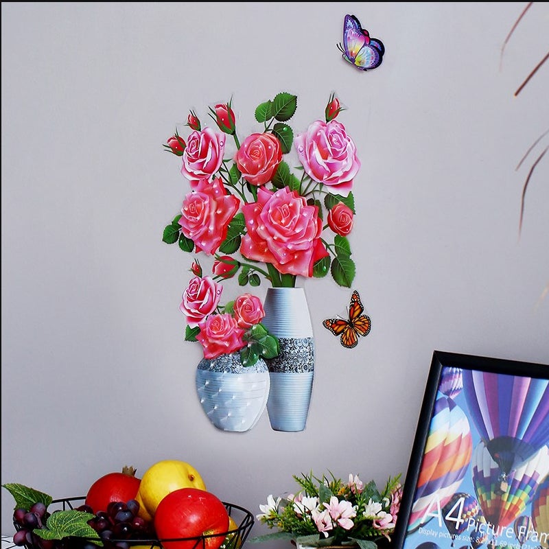 DIY Plantevase 3D Stereo Klistremerker Selvklebende | Skanto