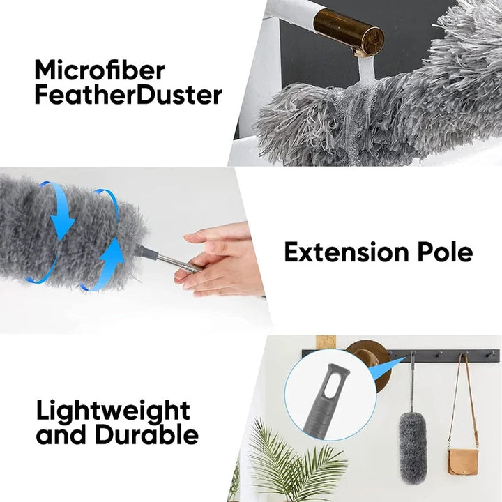 Skanto | Utvidbar vaskbar buet mikrofiber støvkost