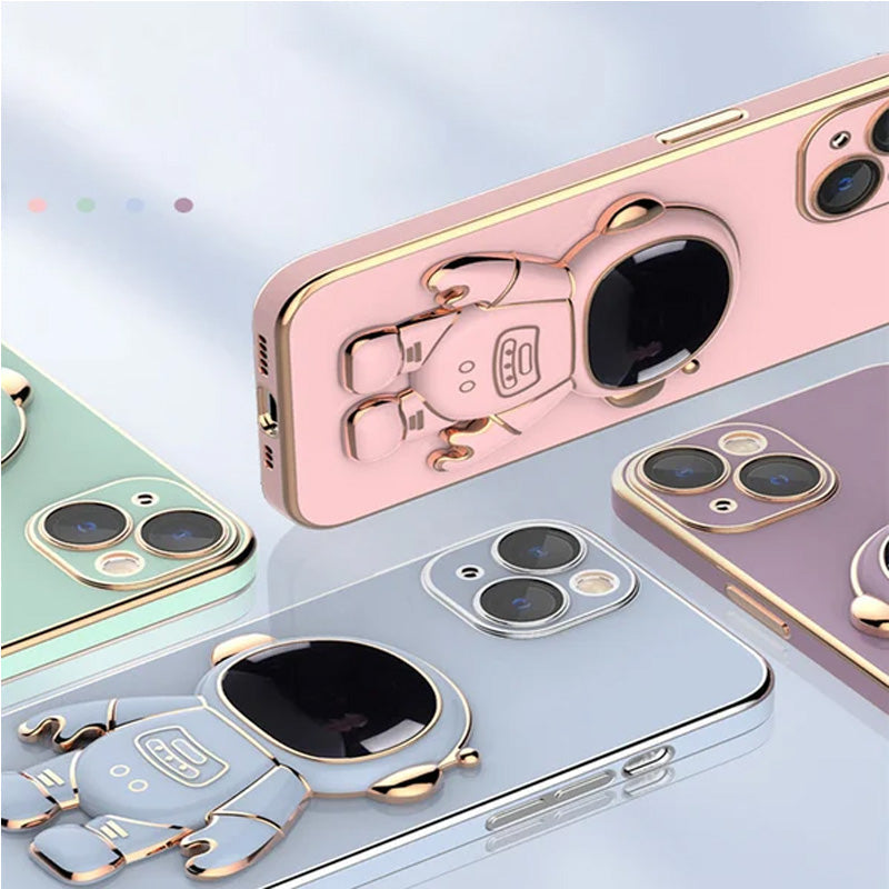 Skanto | 6D Belegg Astronaut Skjult Stativdeksel for iPhone