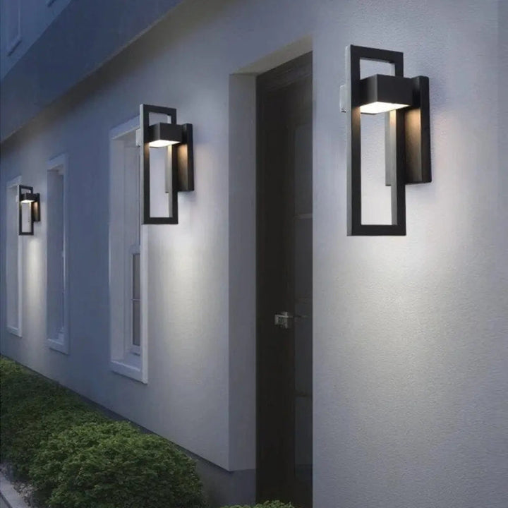 Skanto | AuraBright – Moderne Utendørs Vegglampe med Energisparende LED