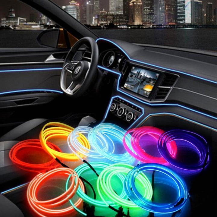 Skanto | Bil Interiørbelysning LED Stripe Fleksibel Neon Lys
