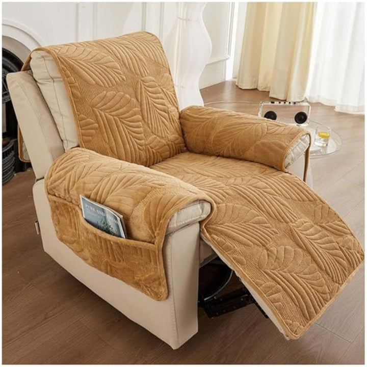 Skanto | Verdant Leaf Pattern Recliner Cover