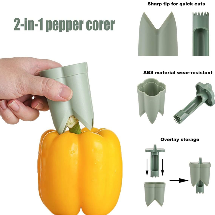 2-i-1 Frukt Paprika Kjerner | Skanto