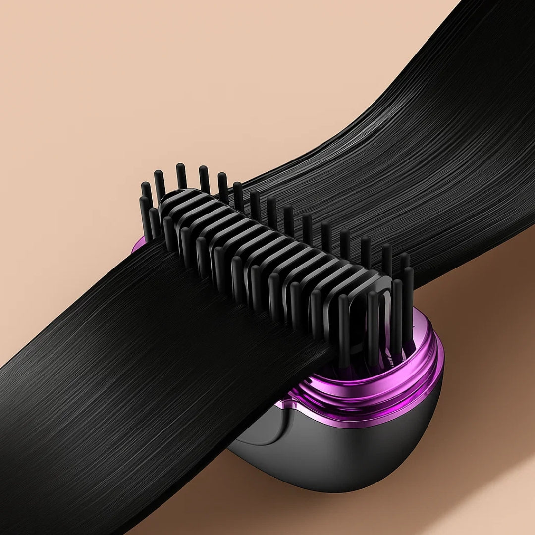 Rask oppvarming – Mini kamdesign – Frizz-fri finish – Rask oppfriskning for reise og daglig bruk Skanto