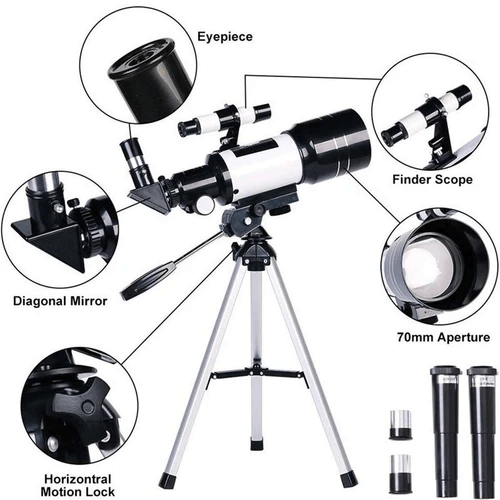 Skanto | Profesjonelt astronomisk teleskop med 150x zoom – Perfekt for måneskue