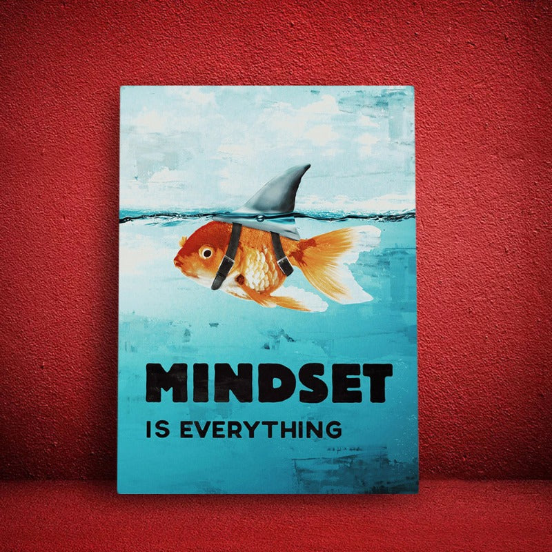 Mindset er alt - Lerret Veggkunst Maleri