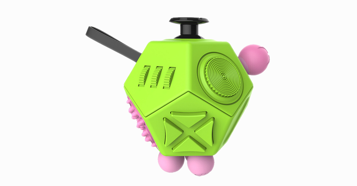 Skanto | Fidget Dodecagon – 12-sidet fidget kube lindrer stress og angst reduserer depresjon kube for barn og voksne med ADHD ADD OCD autisme