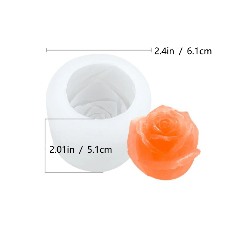 Skanto | 3D Silikon Rose Form Isbit Mold