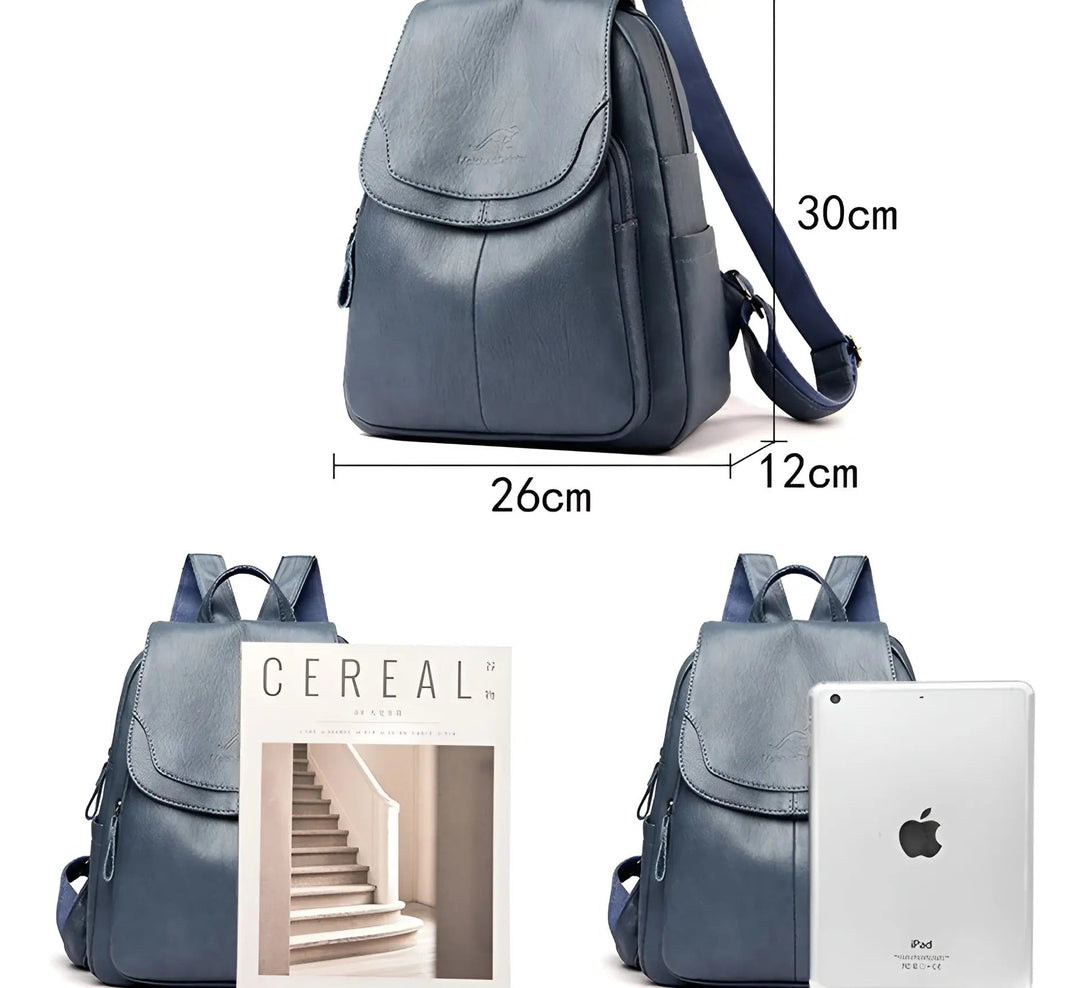 Skanto | Vintage Leather Women's Backpack - Isabella