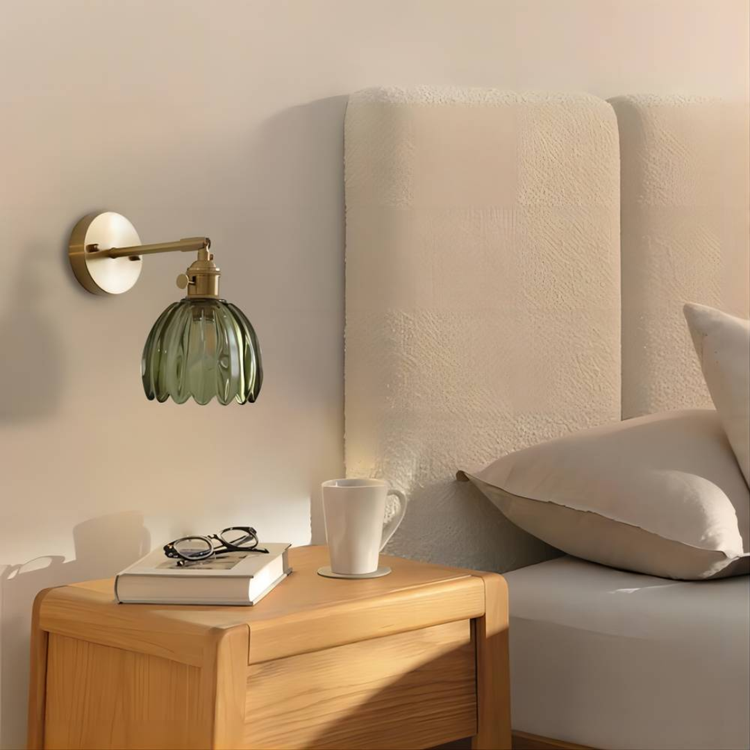 Skanto | Retro Glass Wall Lamp Tulip