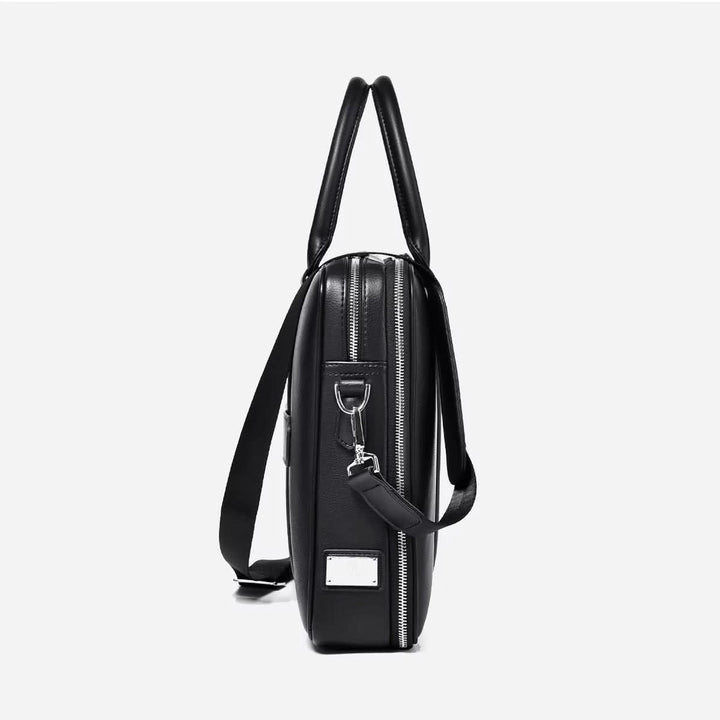 Skanto | Manhattan Læder Forretnings Laptop Dokumentmappe Crossbody Håndtaske