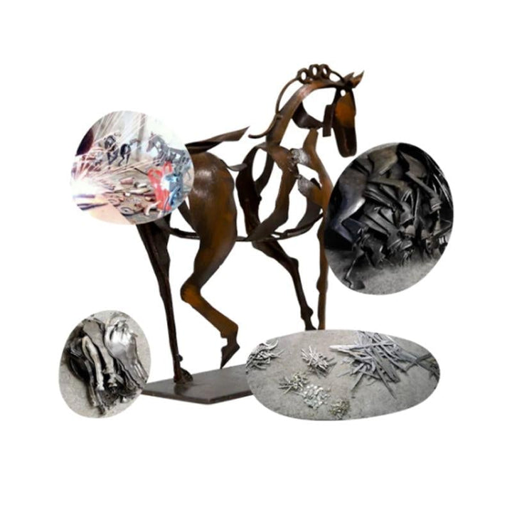Hollow Metal Horse Ornament | Skanto