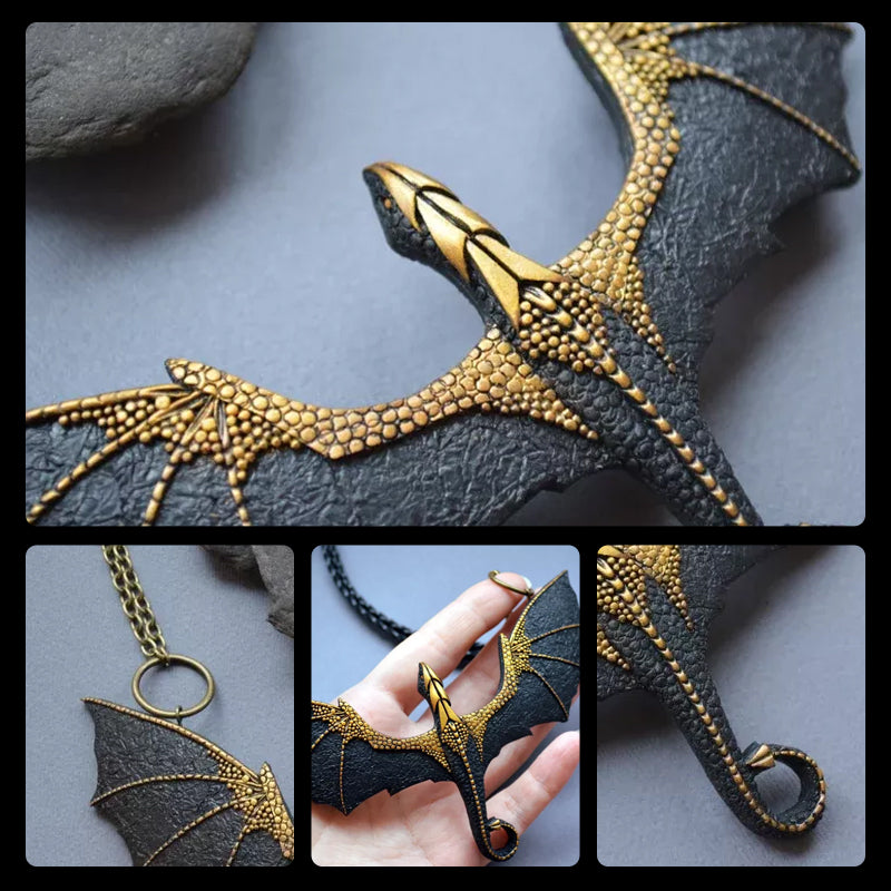 Skanto | Flying Dragons Necklace