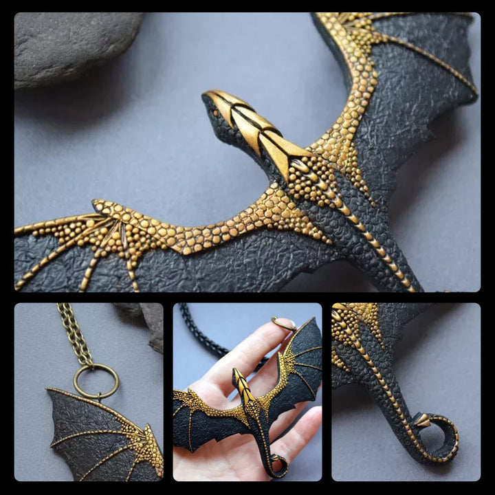 Skanto | Flying Dragons Necklace