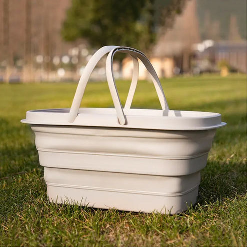 Skanto | Sammenleggbar Ultra Flex Multi-Use Kurv – For Camping, BBQ og Husholdningsbruk